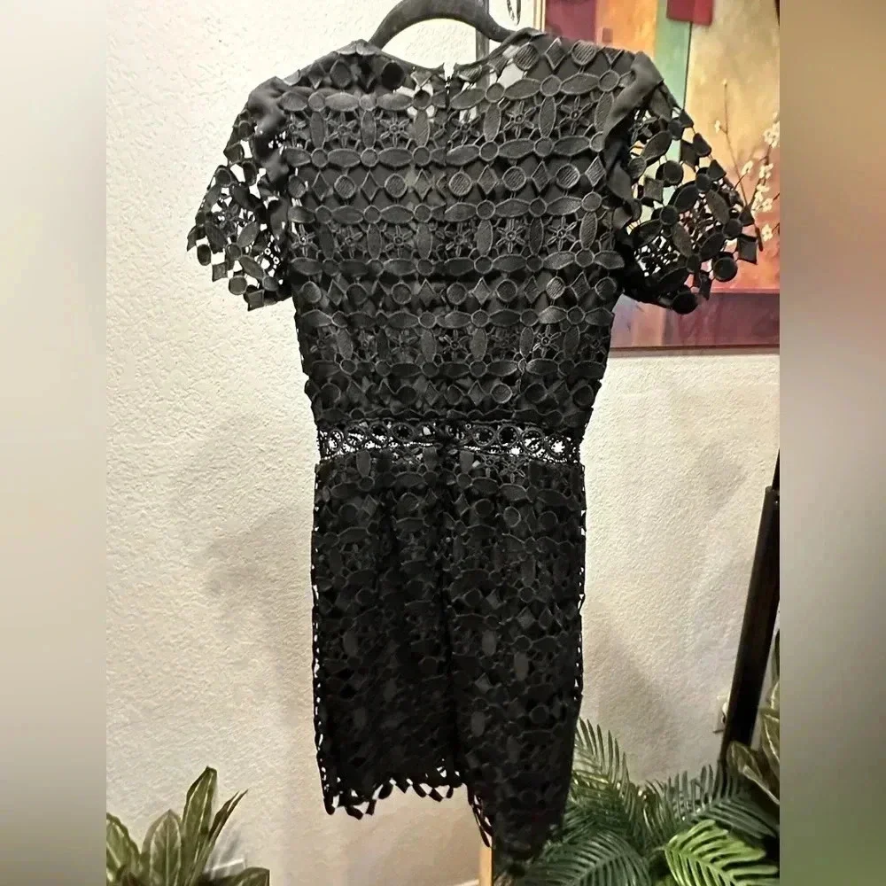 Michael Kors geometric floral lace dress size 0